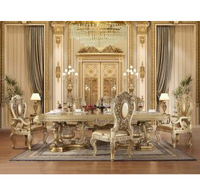 Seville Gold 106" Rectangular Dining Table