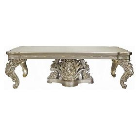 Danae Champagne and Gold Rectangular Dining Room Set