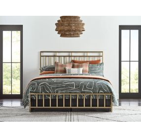 Aspire Champagne Queen Metal Bed