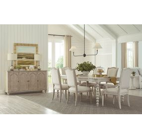 Daniella Creme Performance Fabric Arm Chair