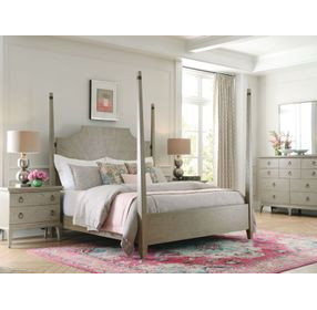 Patterson Gray King Poster Bed