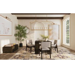 Flex Reclaimed Chevron 120" Extendable Rectangular Dining Table
