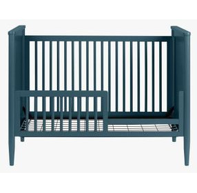 Modern Nursery Blue Convertible Crib