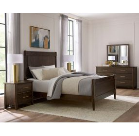 Nordhaven Nordic Walnut King Poster Bed