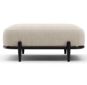 Madera Oatmeal Upholstered Rectangular Ottoman