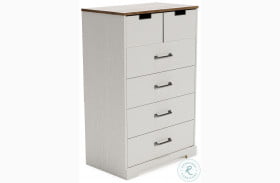 Vaibryn Two Tone Small 5 Drawer Chest