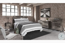 Neilsville Multi Gray  Platform Bedroom Set