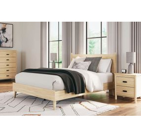 Cabinella Tan Queen Panel Headboard