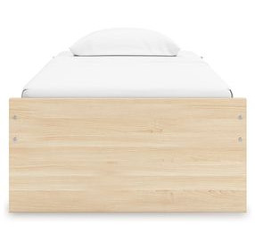 Onita Natural Youth Platform Storage Bedroom Set with 2 Drawers