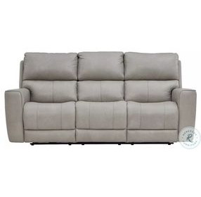 Laredo Cement Leather Zero Gravity Power Reclining Living Room Set with Power Headrest and USB Charging