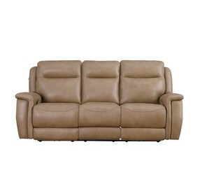 Fischer Saddle Leather Zero Gravity Power Reclining Living Room Set with Power Headrest and USB Charging