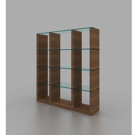Elm Walnut Wall Unit
