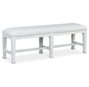 Kingston Whisper White Upholstered Bench