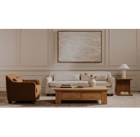Graham Rustic Oak Rectangular Coffee Table