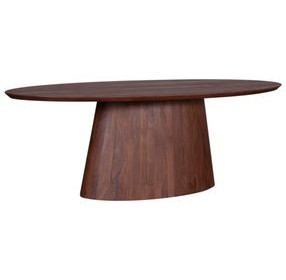 Calabasas Toffee Nut 86" Oval Dining Table