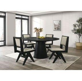 Tottenham Black Upholstered Side Chair Set of 2