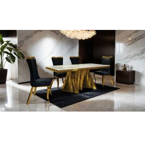 Basilicata Black Upholstered Side Chair Set of 2