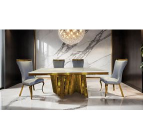 Basilicata Gray Upholstered Side Chair Set of 2