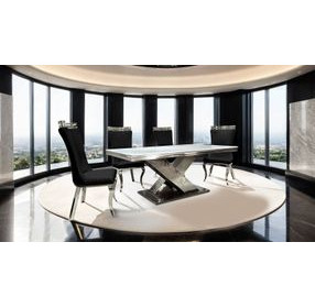 Palazzo Silver 79" Rectangular Dining Table