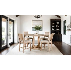 Orbetello Distressed Natural Counter Height Chair Set of 2