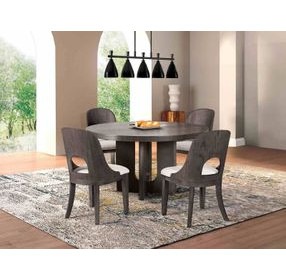 Sterling West Ash Gray Round Dining Room Set