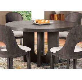 Sterling West Ash Gray Round Dining Room Set