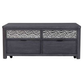 Sterling West Ash Gray Rectangular Lift Top Occassional Table