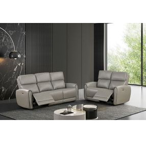 Schlieren Gray 35" Power Recliner with USB Charging