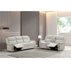 Sandbach Light Gray 80" Manual Reclining Sofa