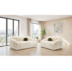 Darwen Sand 67" Loveseat with Pillow