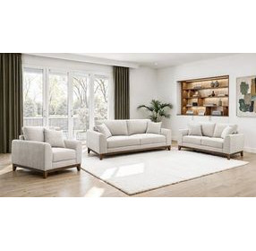 Watton Light Gray 84" Sofa with Pillows