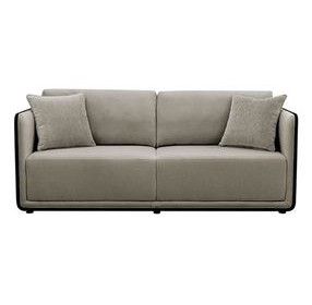 Benilde Taupe Living Room Set with Pillows