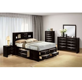 Zosimo Black 3 Drawer Nightstand