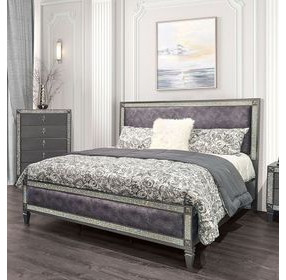 Lyanne Gray Upholstered Panel Bedroom Set