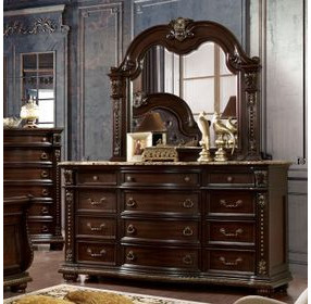 Fromberg Brown Cherry 12 Drawer Dresser