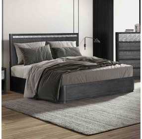 Sterling West Ash Gray King Panel Bed