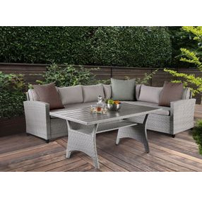 Kimara Gray 57" Outdoor Dining Table