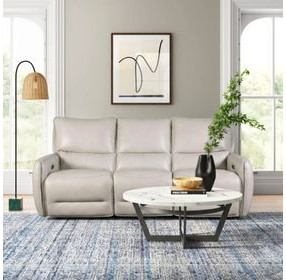 Phineas Beige 85" Power Reclining Sofa