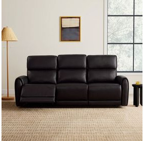 Schlieren Black 81" Power Reclining Sofa with USB Charging
