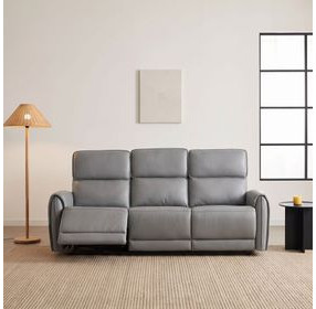 Schlieren Gray 81" Power Reclining Sofa with USB Charging