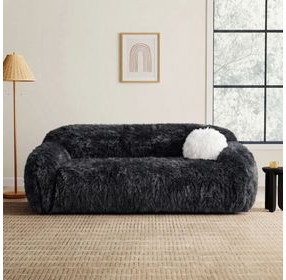 Darwen Dark Gray 84" Sofa with Pillow