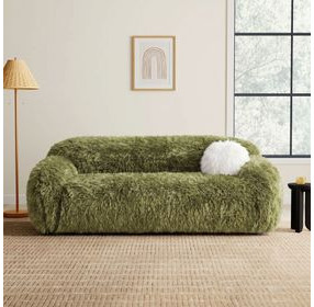 Darwen Green 84" Sofa with Pillow