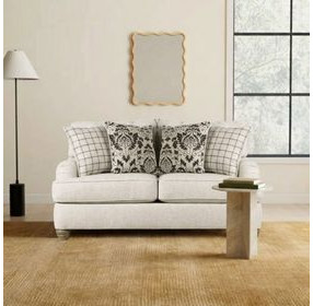 Mossley Ivory Performance Fabric Loveseat