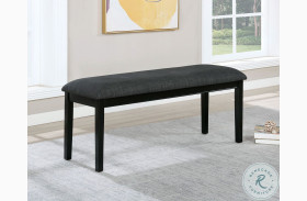Carbey Black And Gray Bench