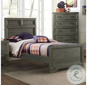 Foundry Brushed Pewter Twin Bed