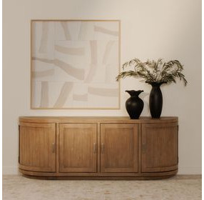 Nicola Natural 4 Door Media Cabinet