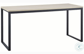 Waylowe Natural and Black 63" Home Office Desk