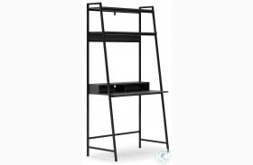 Yarlow Black Home Office Desk and Shelf