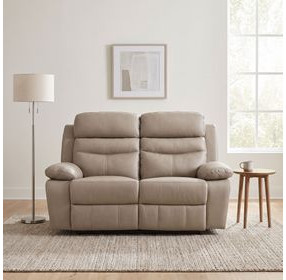 Hancock Latte Double 64" Power Reclining Loveseat