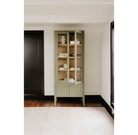 Hannah Green 4 Door Tall Cabinet